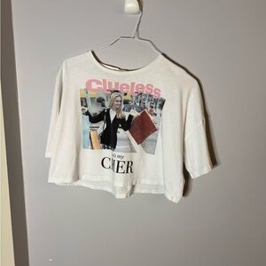 Clueless Cher Graphic Crop Tee – Size Medium